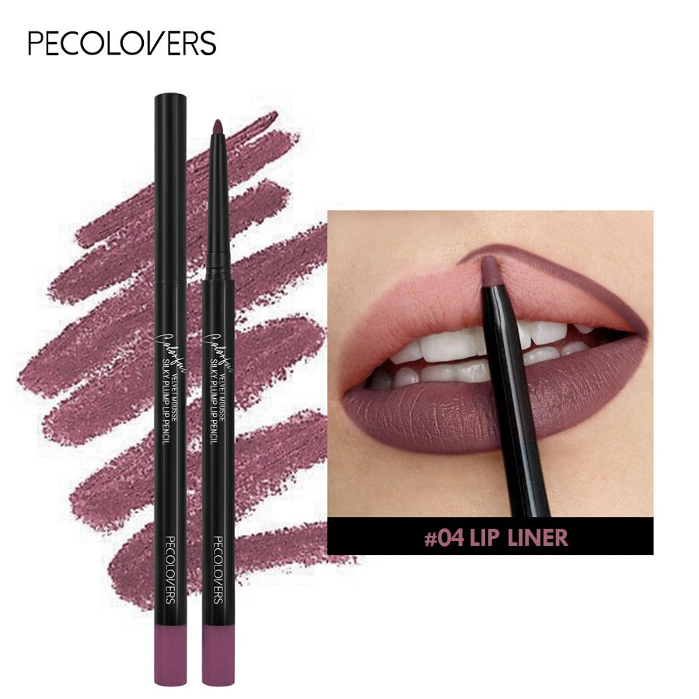 Women's Waterproof Matte Lip Liner Pencil Long-Lasting Makeup