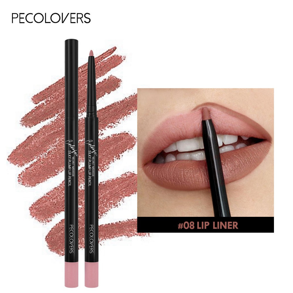Women's Waterproof Matte Lip Liner Pencil Long-Lasting Makeup