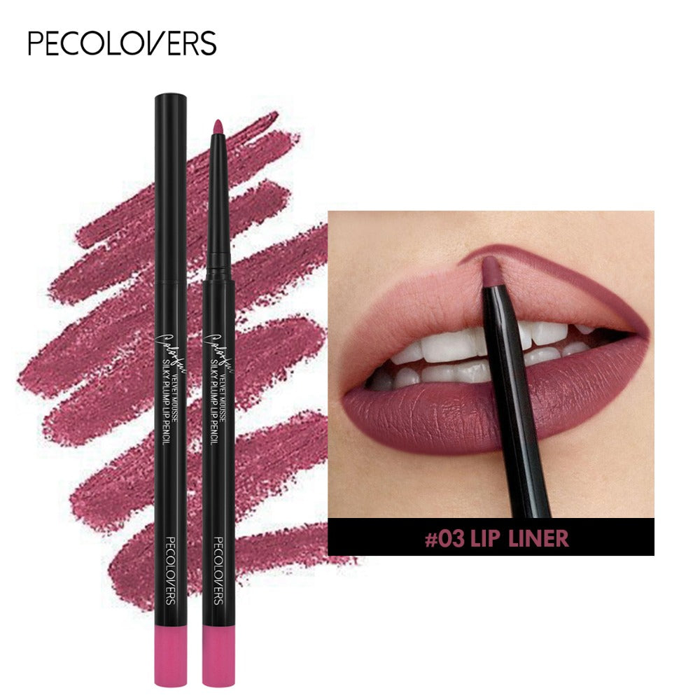Women's Waterproof Matte Lip Liner Pencil Long-Lasting Makeup