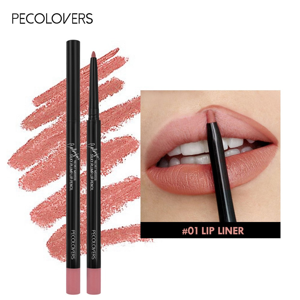 Women's Waterproof Matte Lip Liner Pencil Long-Lasting Makeup