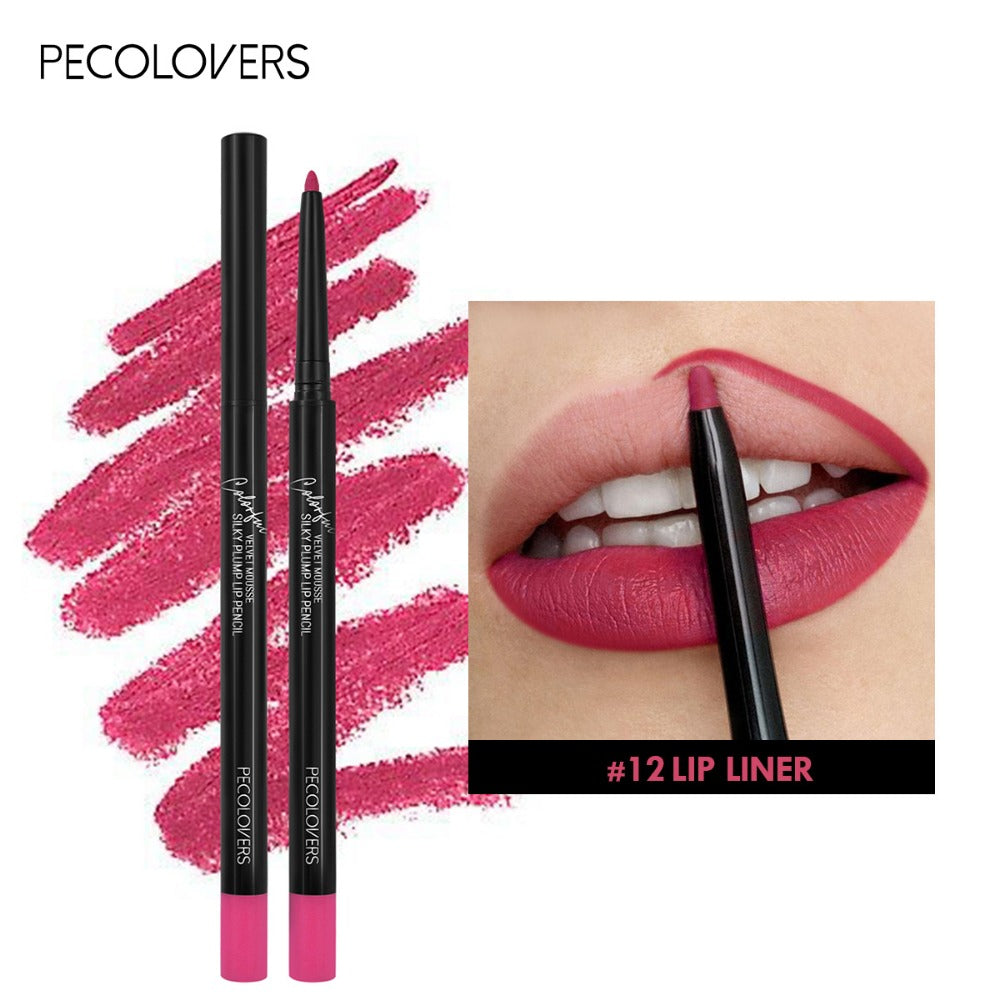 Women's Waterproof Matte Lip Liner Pencil Long-Lasting Makeup