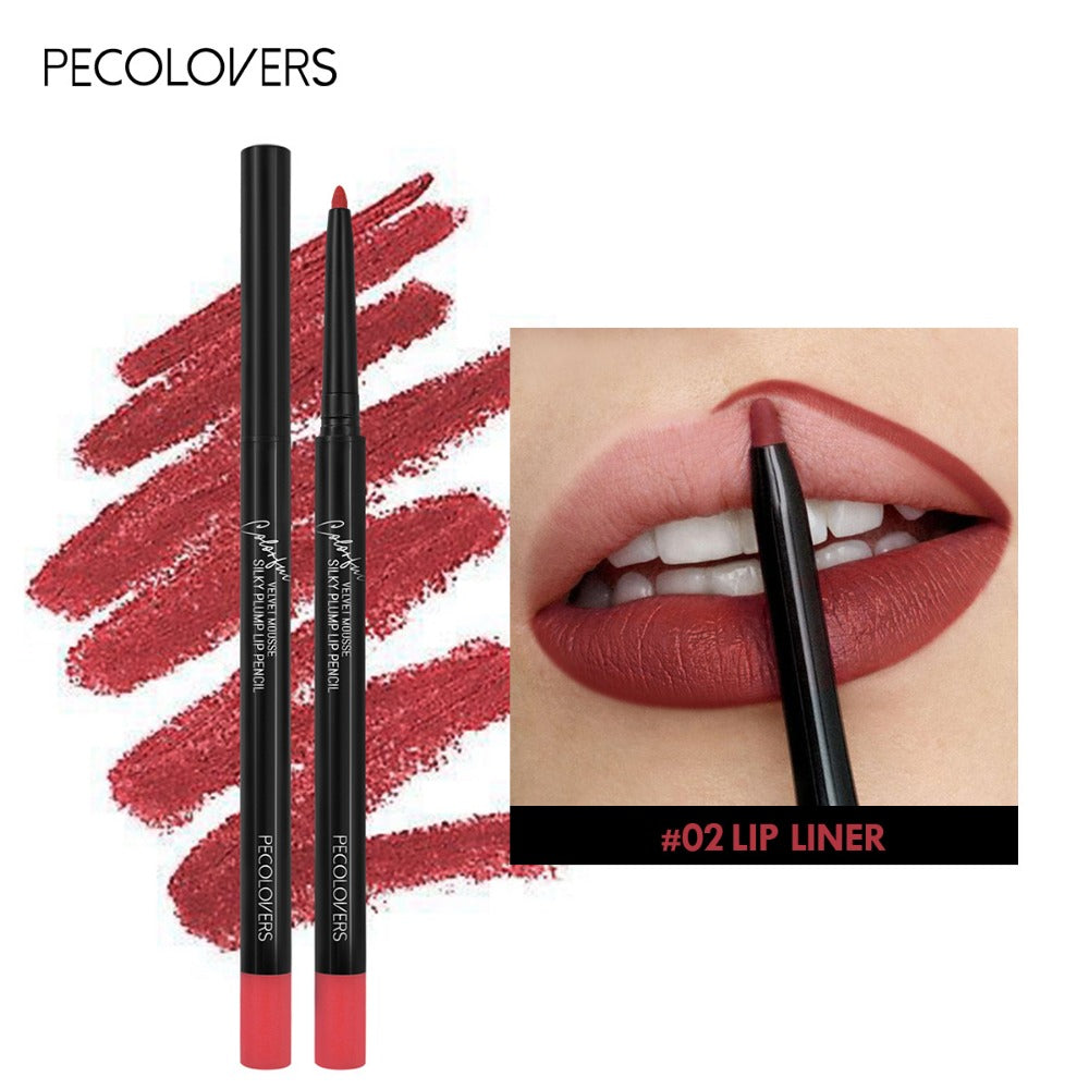Women's Waterproof Matte Lip Liner Pencil Long-Lasting Makeup