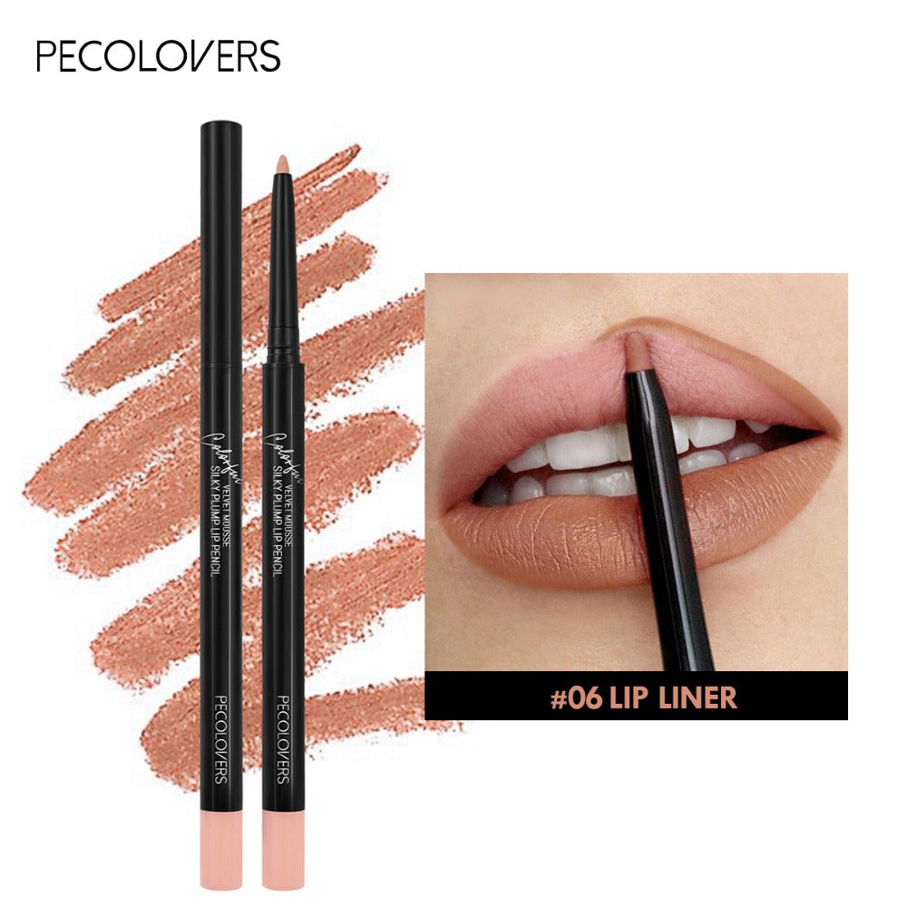 Women's Waterproof Matte Lip Liner Pencil Long-Lasting Makeup