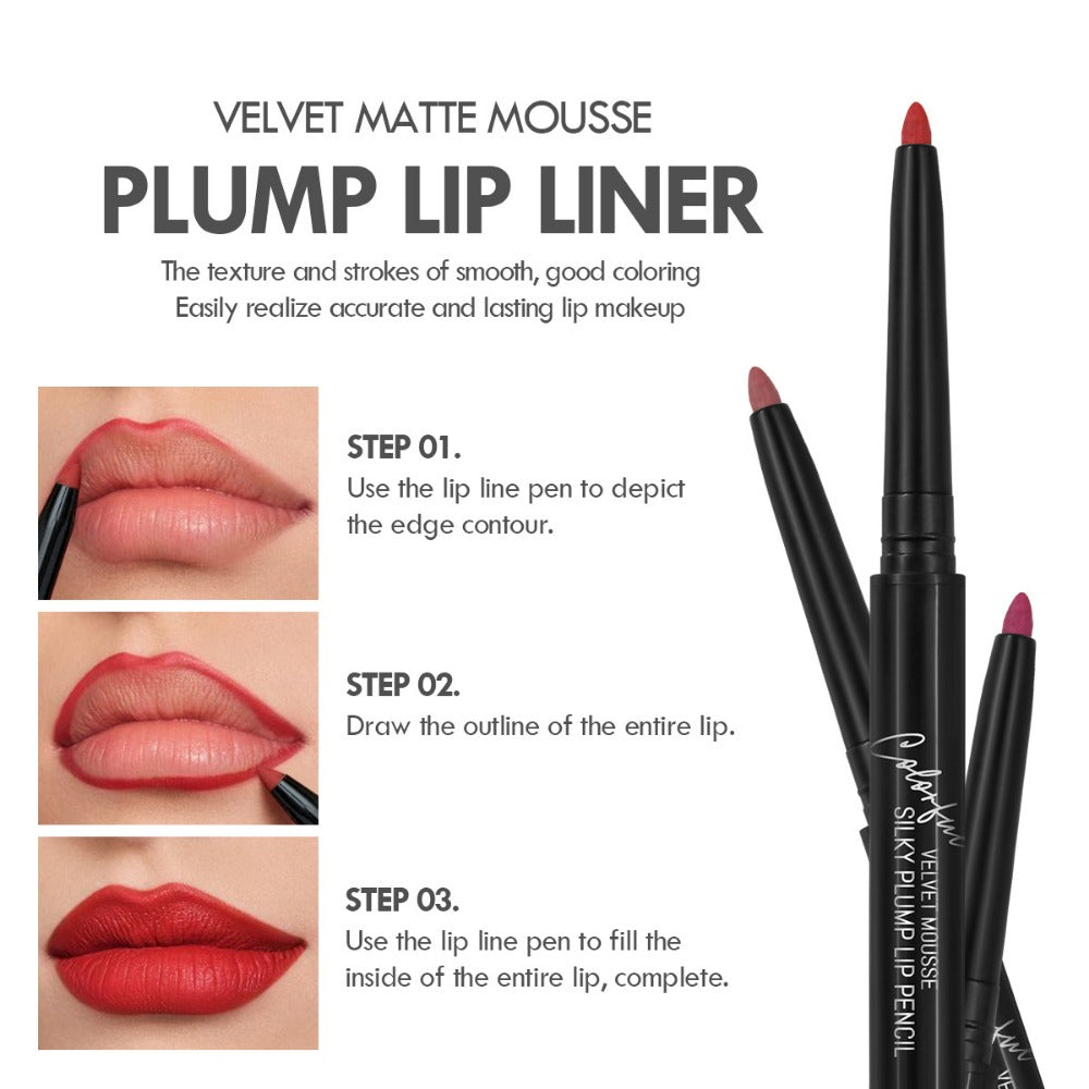 Women's Waterproof Matte Lip Liner Pencil Long-Lasting Makeup