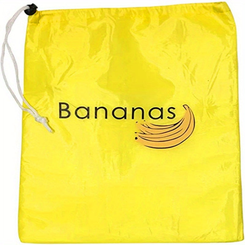 Yellow Banana Storage Bag for Fresh Fruits and Vegetables, Washable and Durable