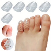 10Pcs Silicone Toe Caps Breathable Anti-Friction Blister Protectors Foot Care