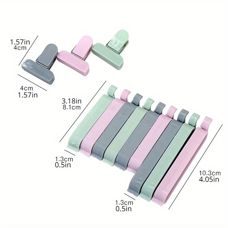 12Pcs Kitchen Tool Bag Clips Mini Vacuum Sealing Clamp Snack Storage