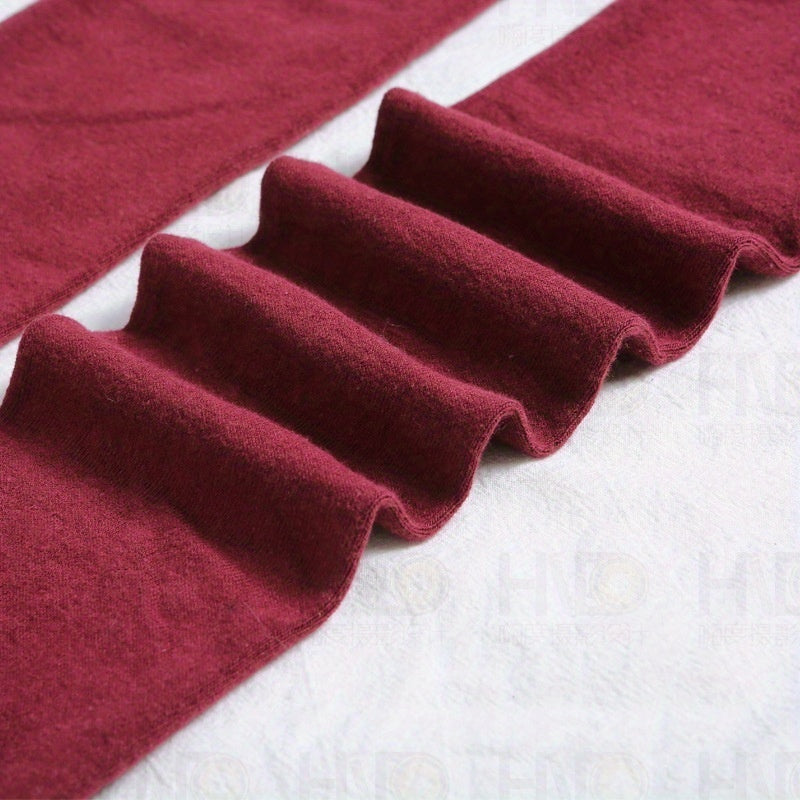 Women's Over-the-Knee Long Socks Knit Stretchable Cotton Polyester Spandex