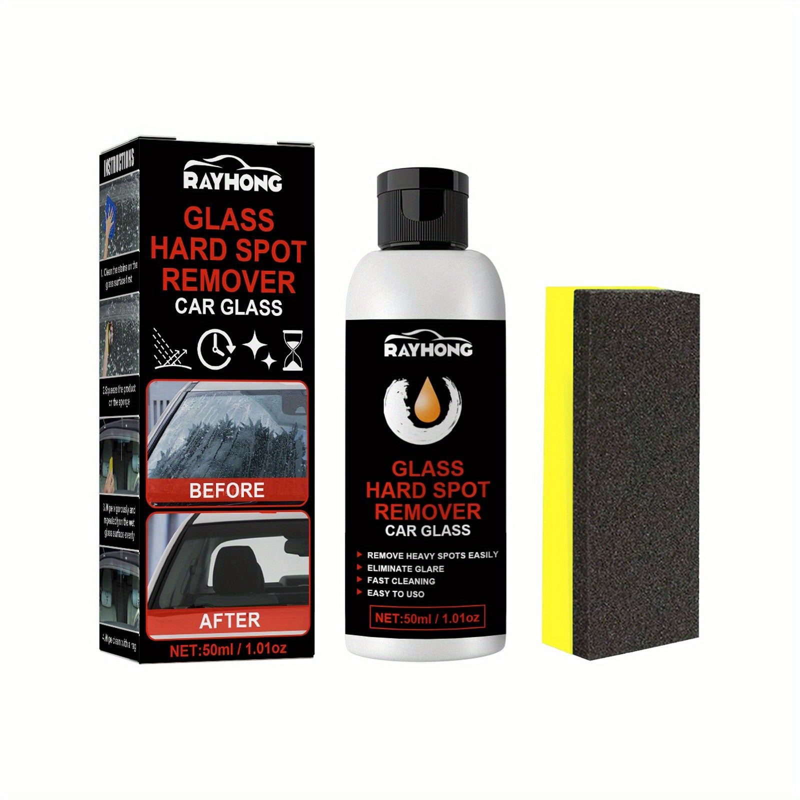 Car Glass Deep Cleaning and Scratch Repair Buffing Paste for Decontamination