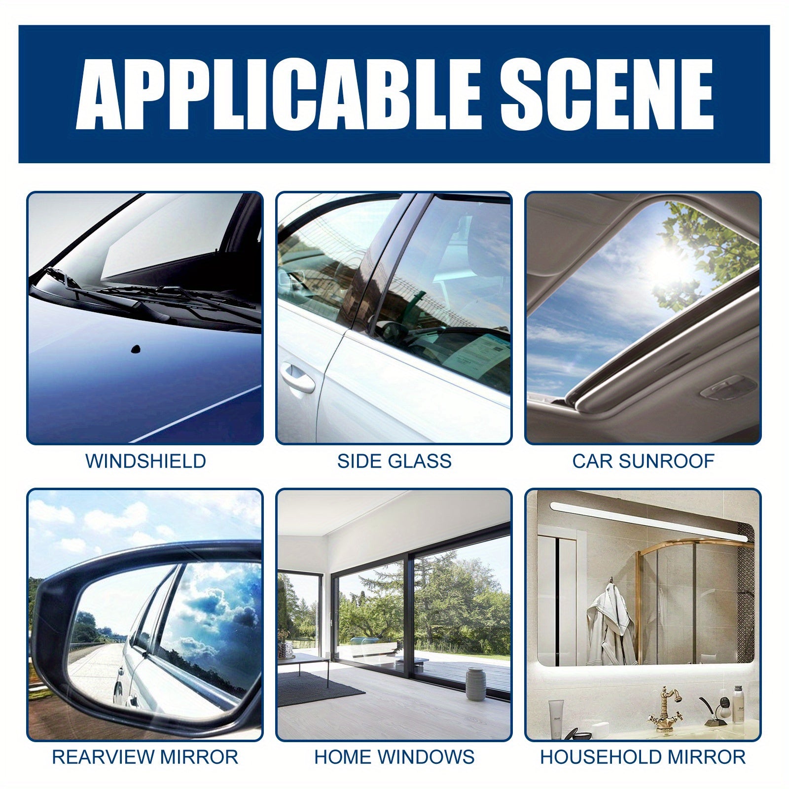 Car Glass Deep Cleaning and Scratch Repair Buffing Paste for Decontamination