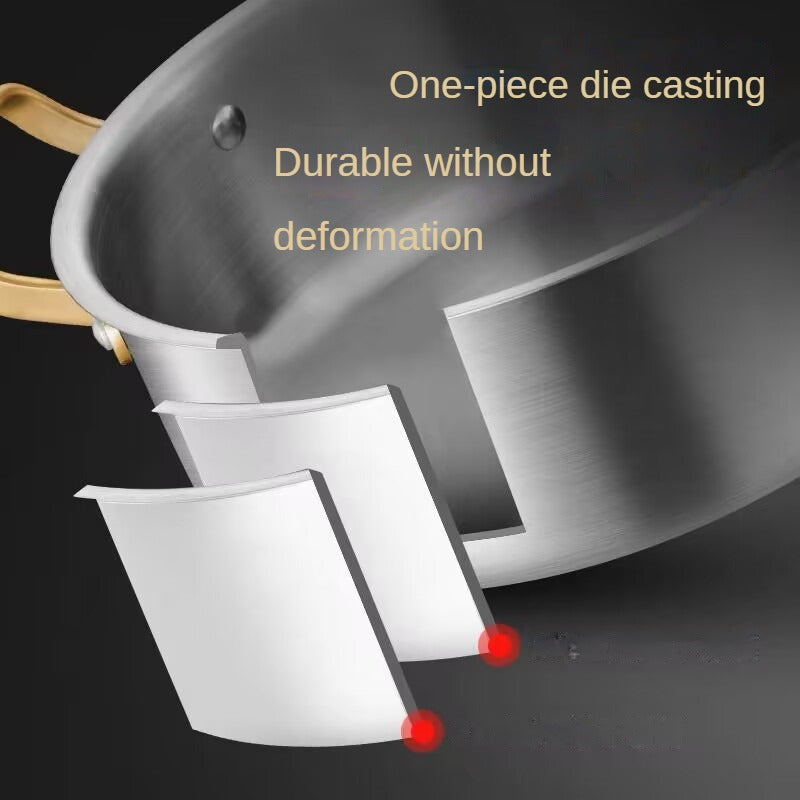 Juego de ollas de acero inoxidable con vaporera, sopa y olla caliente de varias capas
