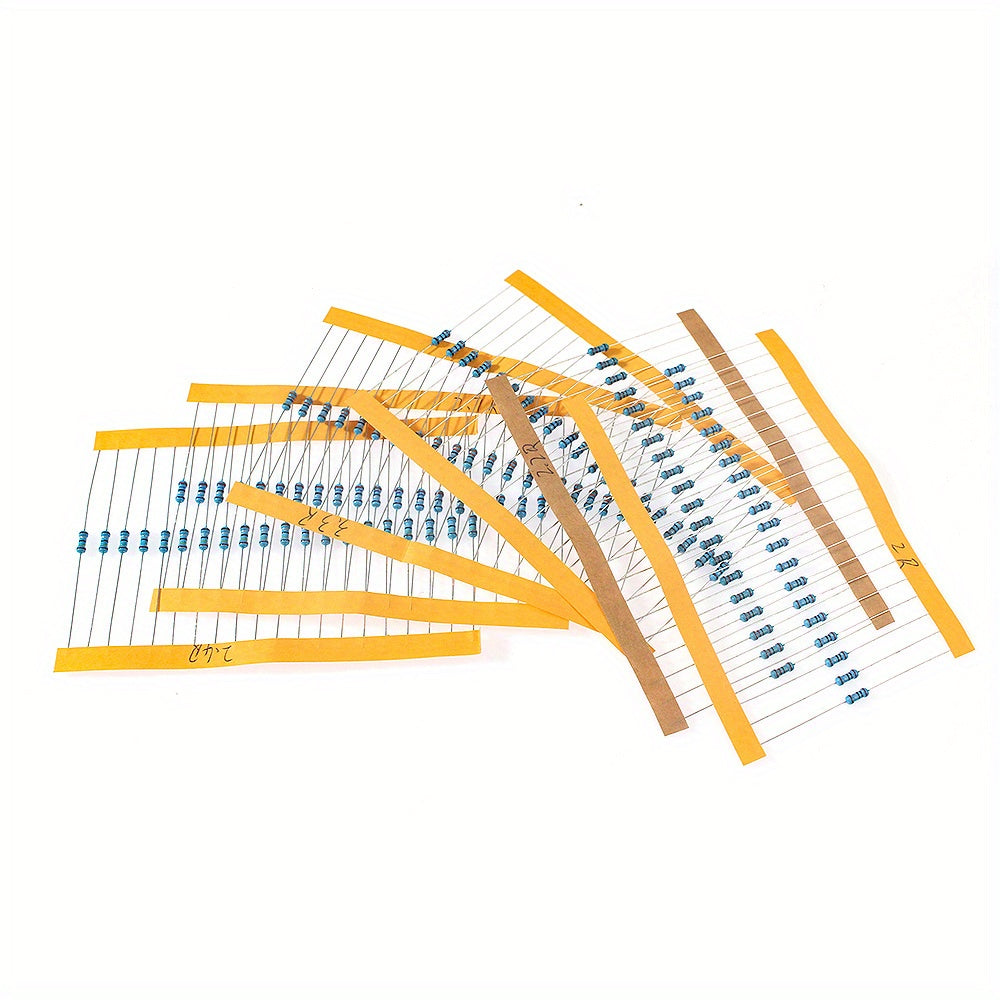 120pcs Automotive Airbag Repair Resistor Kit 2 Ohm to 3.3 Ohm 1/4W 1%