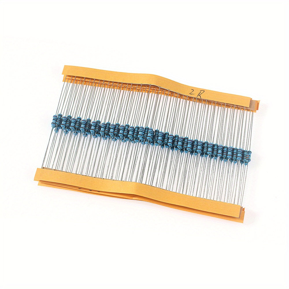 120pcs Automotive Airbag Repair Resistor Kit 2 Ohm to 3.3 Ohm 1/4W 1%