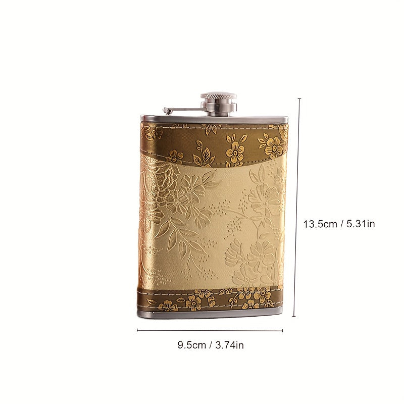 8oz Stainless Steel Flask Portable Durable Outdoor Gift for Men Women