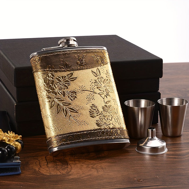 8oz Stainless Steel Flask Portable Durable Outdoor Gift for Men Women