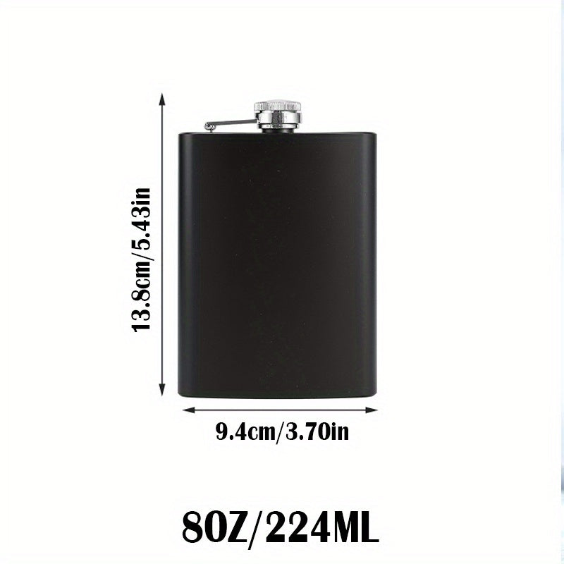 Stainless Steel Frosted Hip Flask 6oz Portable Liquor Bottle for Travel and Gift