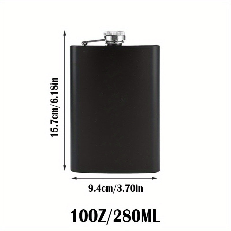 Stainless Steel Frosted Hip Flask 6oz Portable Liquor Bottle for Travel and Gift
