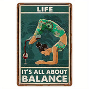 Retro Metal Wall Art Sign for Home Decor All About Balance
