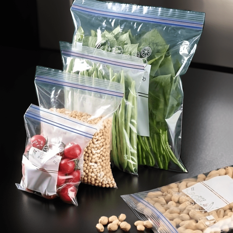 Bolsas selladoras de alimentos a prueba de humedad para granos y nueces, impermeables, reutilizables