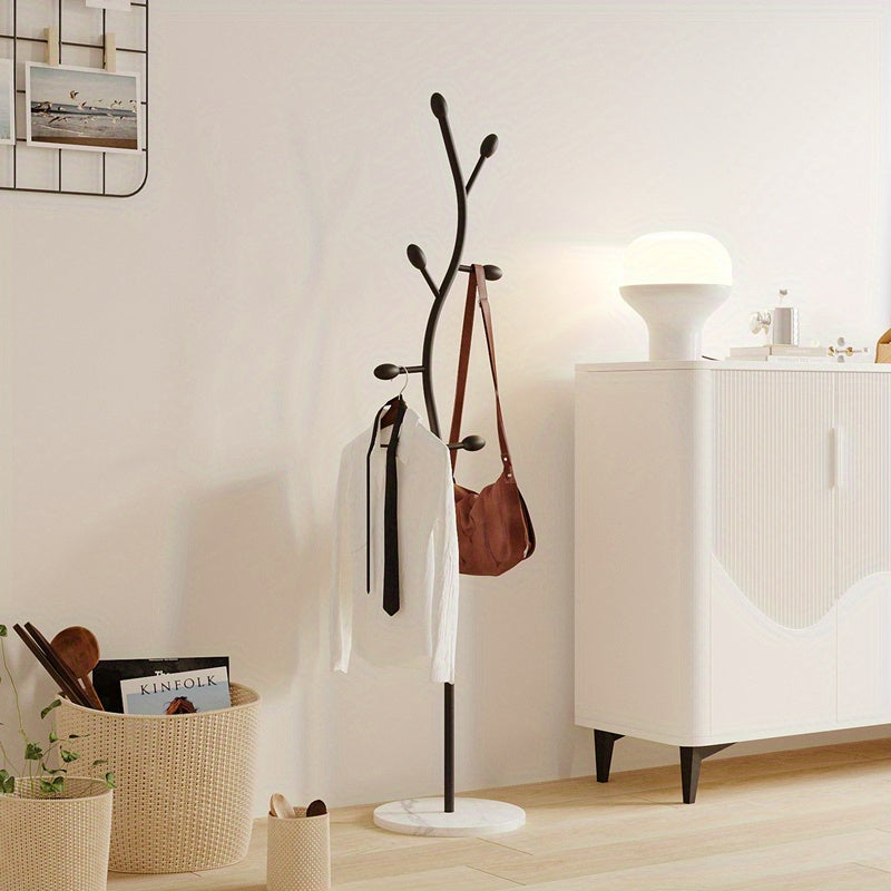 Freestanding Metal Coat Rack, Scandinavian Style, Versatile for Living Room and Bedroom