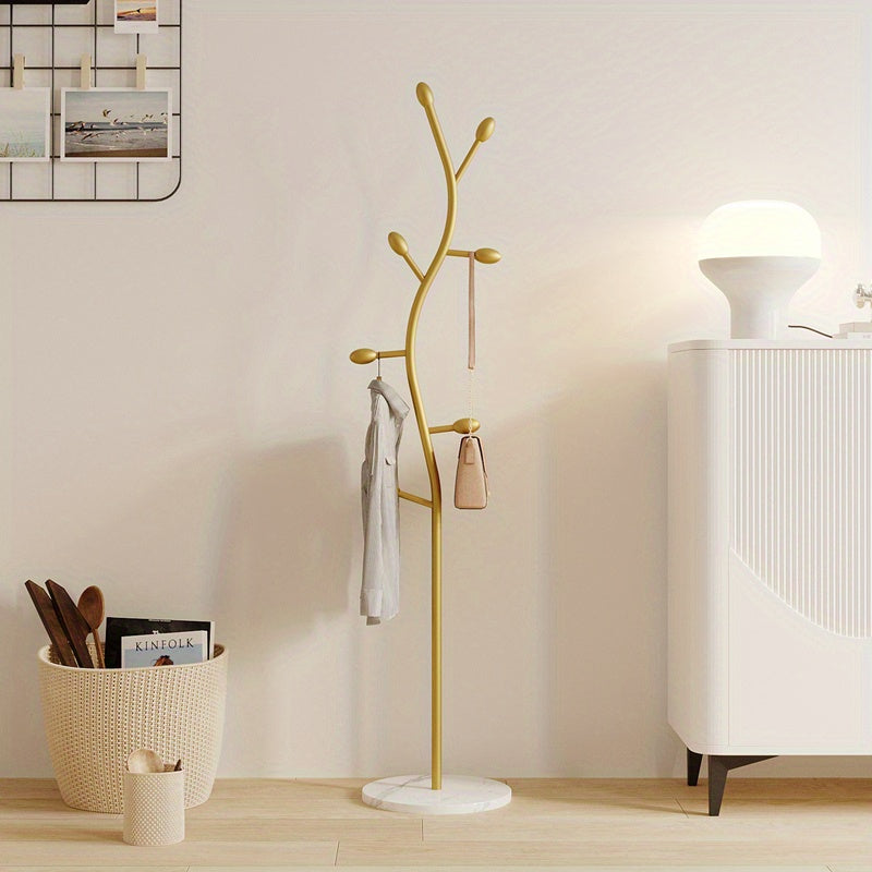 Freestanding Metal Coat Rack, Scandinavian Style, Versatile for Living Room and Bedroom
