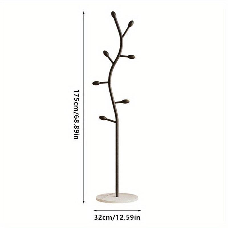 Freestanding Metal Coat Rack, Scandinavian Style, Versatile for Living Room and Bedroom