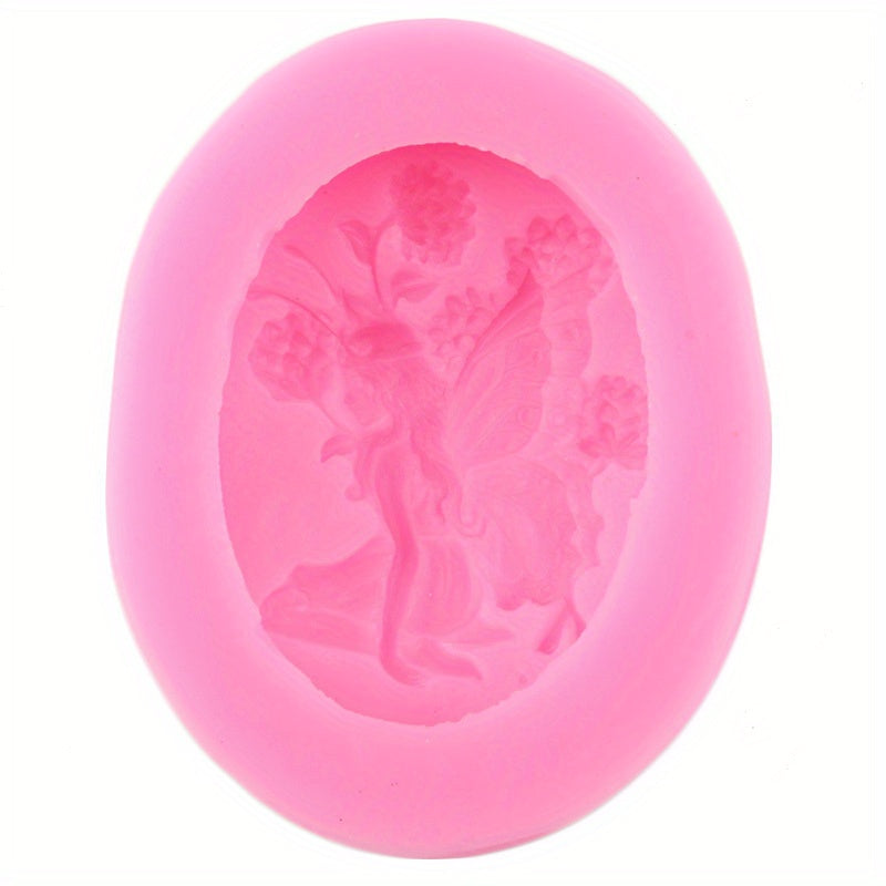 Oval Frame Silicone Mold for Cake Decorating Cupcake Toppers Fondant Candy Chocolate Soap Resin