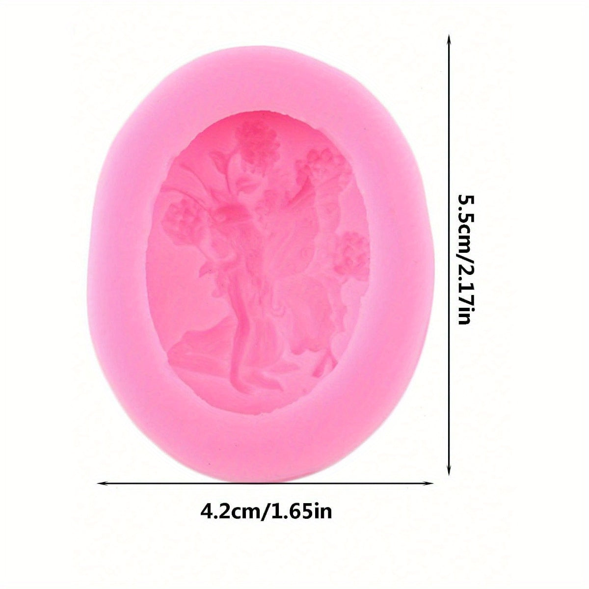Oval Frame Silicone Mold for Cake Decorating Cupcake Toppers Fondant Candy Chocolate Soap Resin