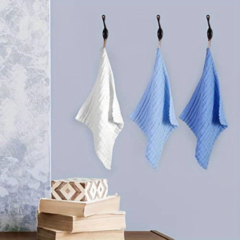 Мягкие хлопковые полотенца для детей - 5 штук | Высокоабсорбирующие и водонепроницаемые полотенца для лица для детей | Идеально для купания, отрыгивания и душевых принадлежностей | Детское банное полотенце