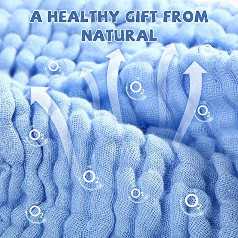 Мягкие хлопковые полотенца для детей - 5 штук | Высокоабсорбирующие и водонепроницаемые полотенца для лица для детей | Идеально для купания, отрыгивания и душевых принадлежностей | Детское банное полотенце