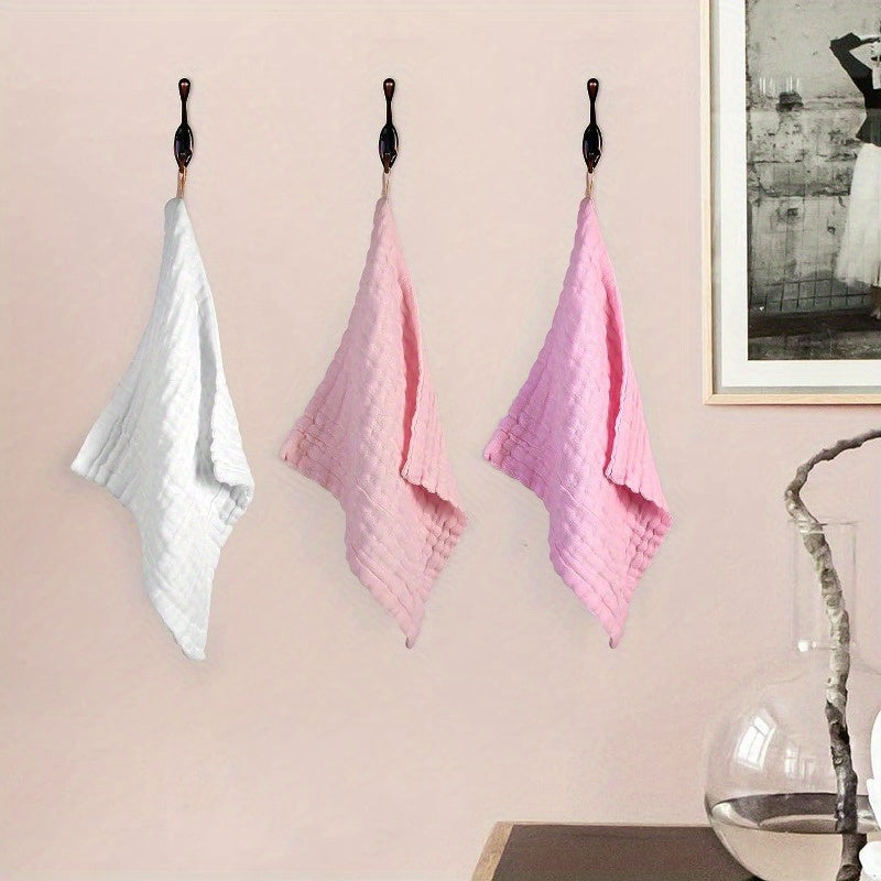 Мягкие хлопковые полотенца для детей - 5 штук | Высокоабсорбирующие и водонепроницаемые полотенца для лица для детей | Идеально для купания, отрыгивания и душевых принадлежностей | Детское банное полотенце