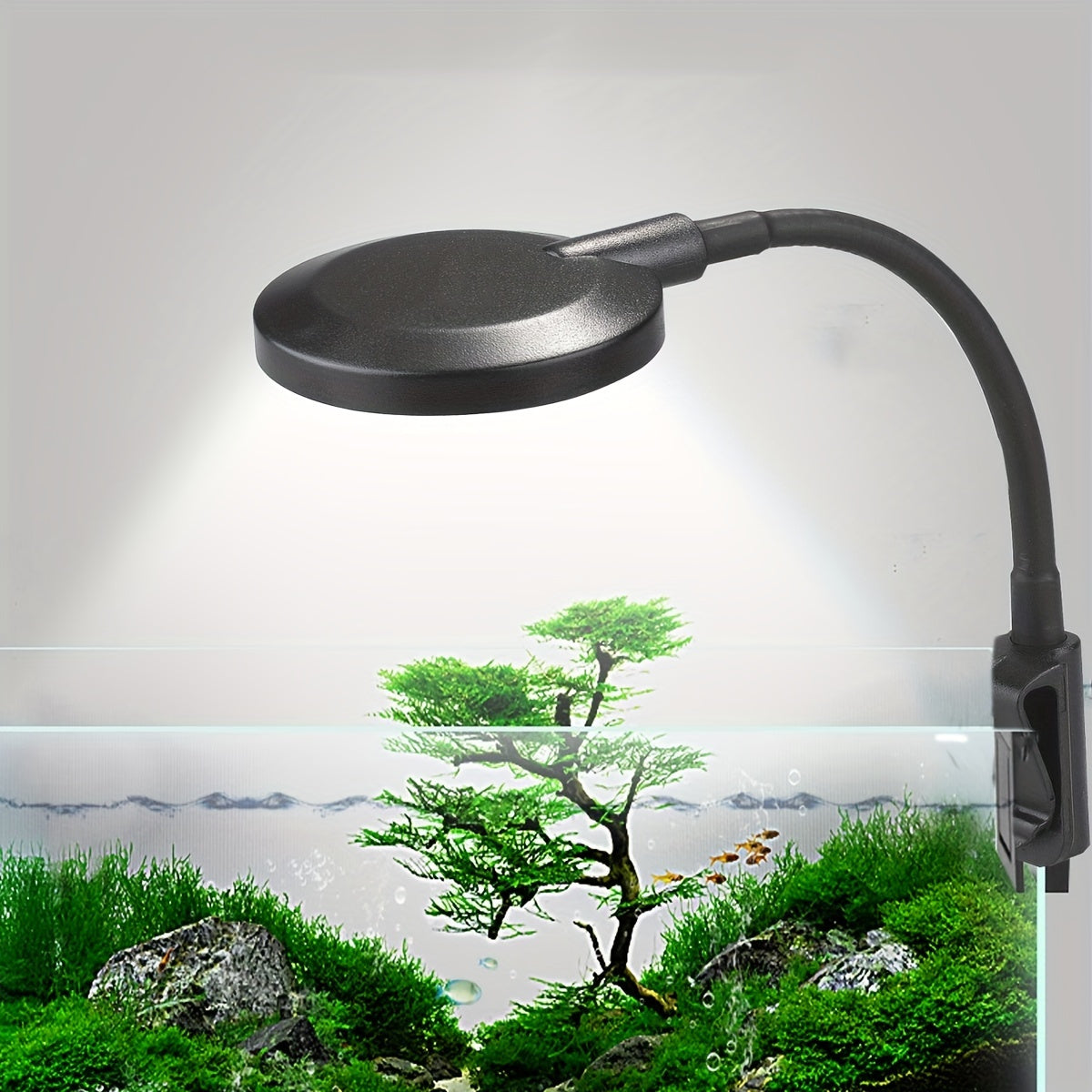 USB-Powered LED Aquarium Clip Light with Adjustable Hose for Fish Tanks