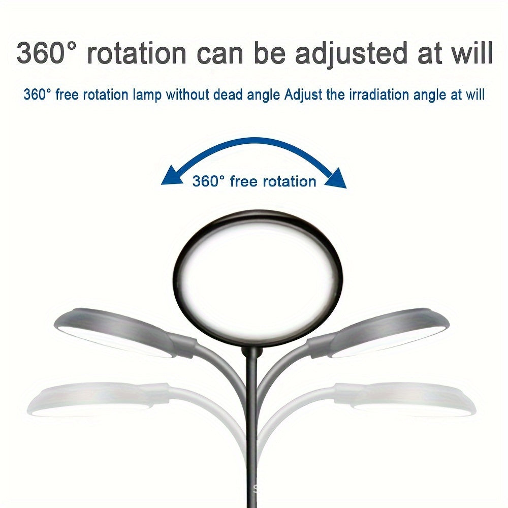 USB-Powered LED Aquarium Clip Light with Adjustable Hose for Fish Tanks