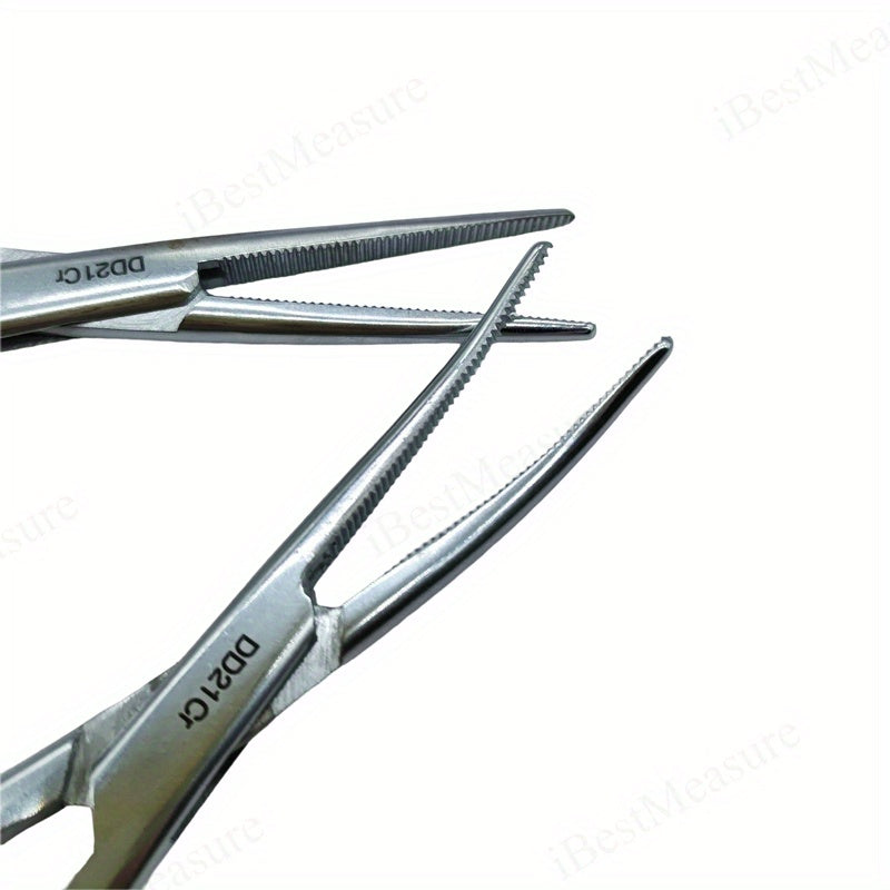 Stainless Steel Hemostatic Forceps Curved and Straight Tips with Ergonomic Handles