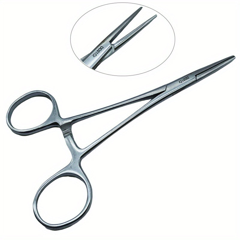Stainless Steel Hemostatic Forceps Curved and Straight Tips with Ergonomic Handles