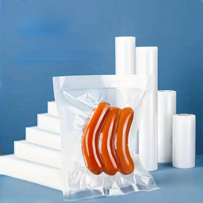 100 ta tuzilgan vakuumli oziq-ovqat qadoqlash sumkasi to'plami, siqish uchun muhrlash mashinasi bilan birga, uyda oziq-ovqatni saqlash va boshqa uy ehtiyojlari uchun mukammal.