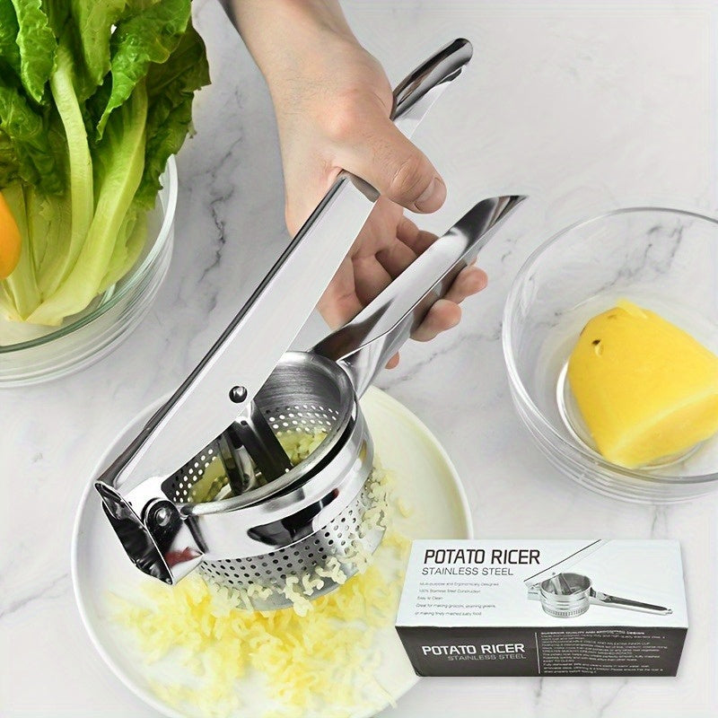 Stainless Steel Potato Masher Ricer Commercial Grade Food Press