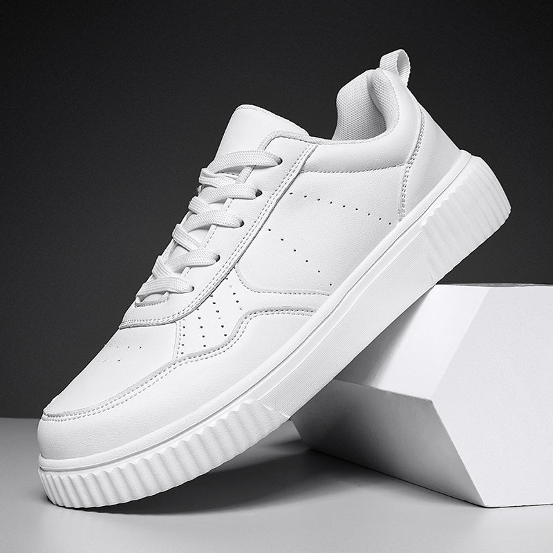 Men's Low-Top Skate Shoes Casual Solid Color EVA Outsole for Outdoor Walking