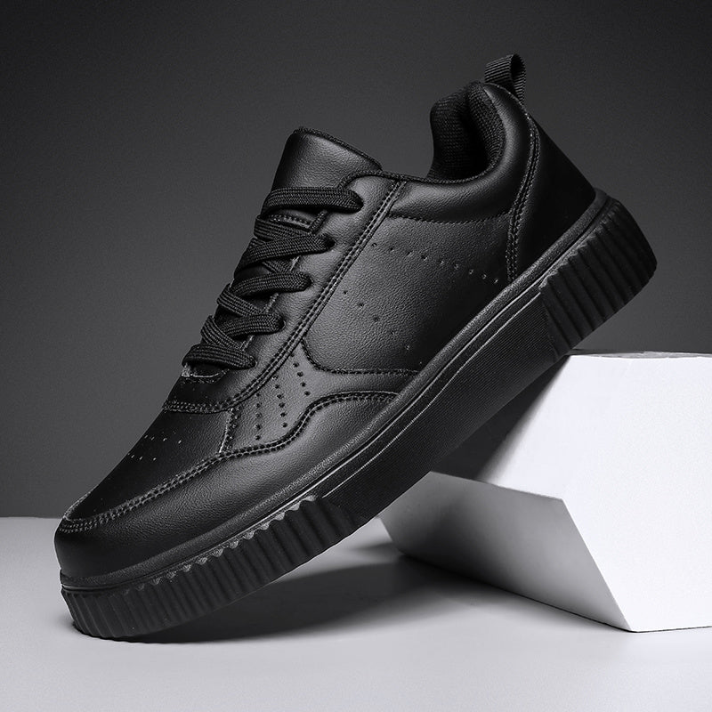 Men's Low-Top Skate Shoes Casual Solid Color EVA Outsole for Outdoor Walking