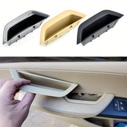 Black Beige Carbon Fiber Pattern Car Door Pull Handle Cover Storage Box For SUV