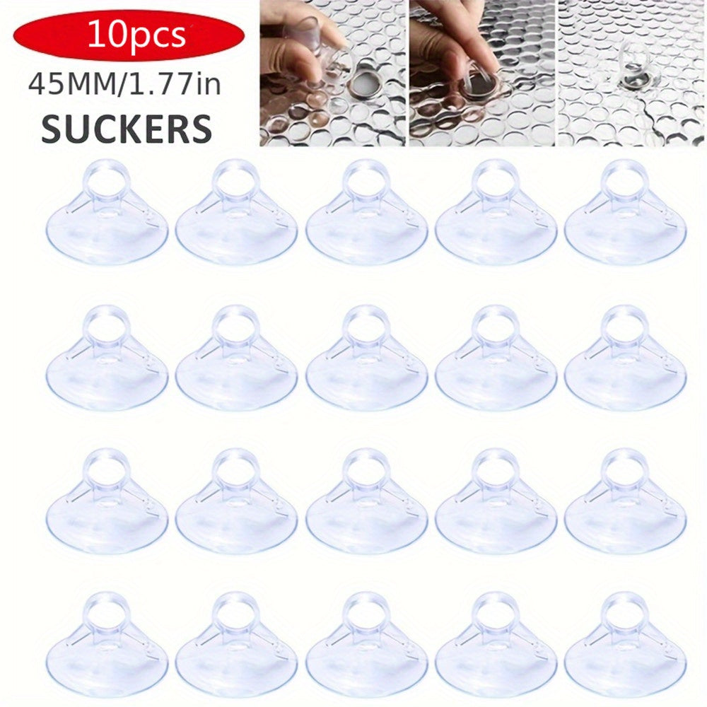 Ochiq PVC Suction Cups 45mm 10 ta to'plam Avtomobil quyosh nurlari va oynalar uchun