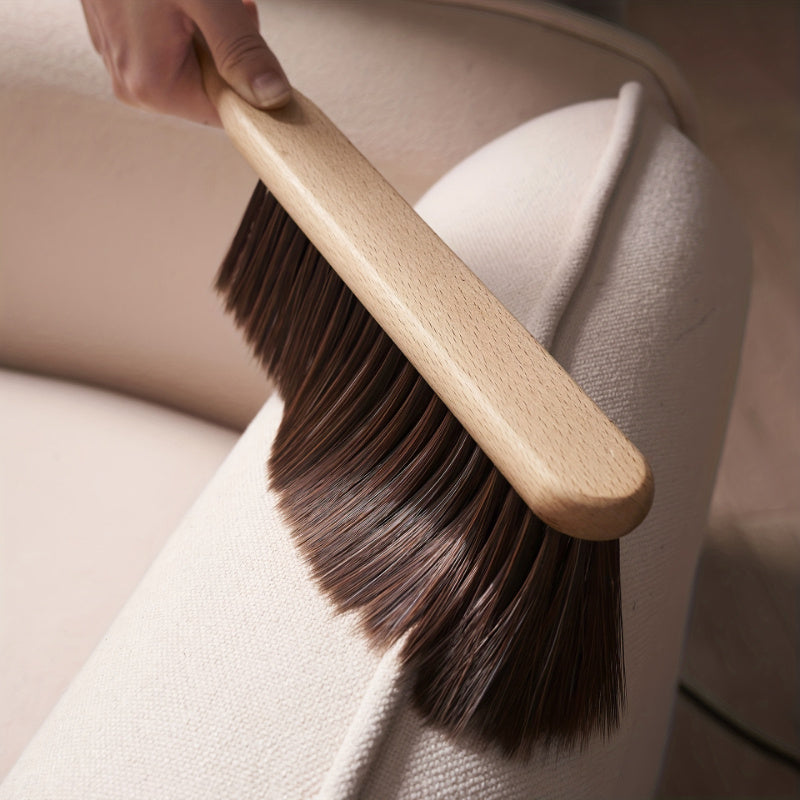 Bed Sweeping Brush with Handle Soft Bristles for Dust Removal Furniture Cleaning