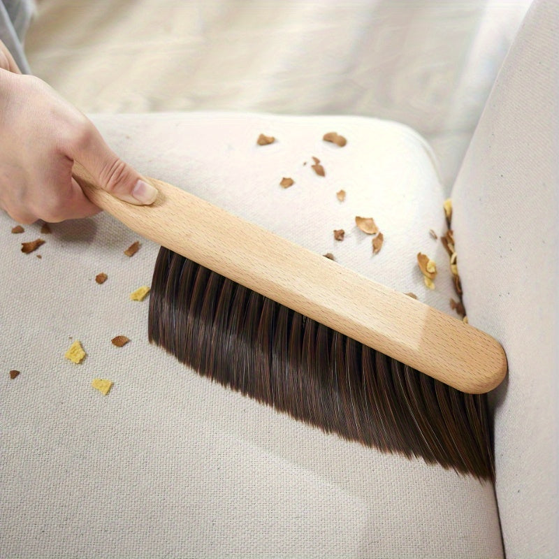 Bed Sweeping Brush with Handle Soft Bristles for Dust Removal Furniture Cleaning