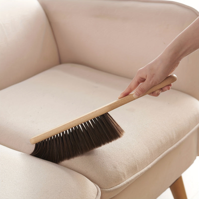 Bed Sweeping Brush with Handle Soft Bristles for Dust Removal Furniture Cleaning