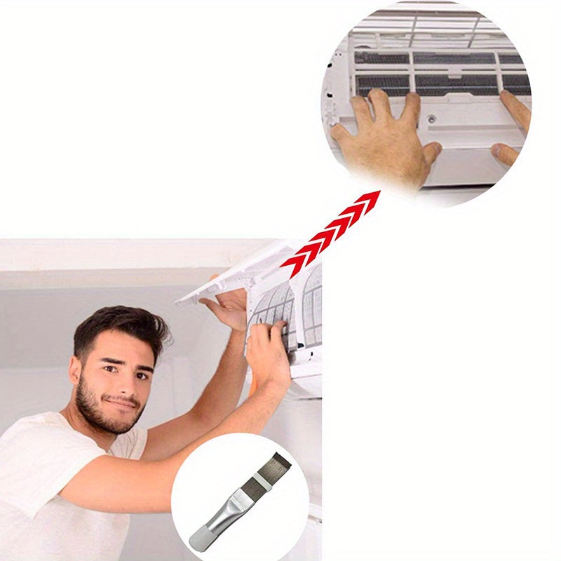 Havo sovutgich finlarini tozalash uchun zanglamaydigan po'latdan yasalgan rulon tarak.