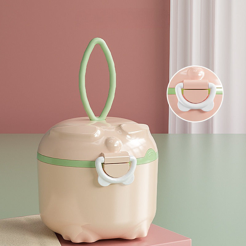 Travel-Friendly Milk Powder Dispenser with Seal and Moisture Protection Storage Box