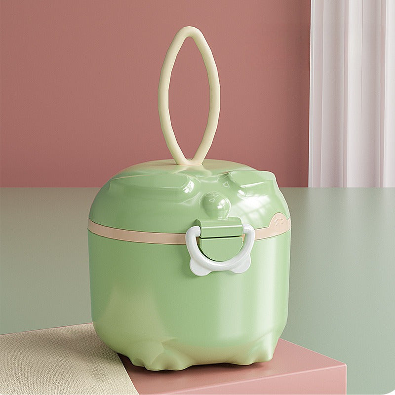 Travel-Friendly Milk Powder Dispenser with Seal and Moisture Protection Storage Box