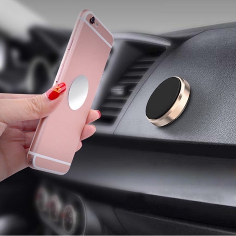 Universal Magnetic Car Phone Holder - Compact Phone Mount for GPS and Mobile Phones