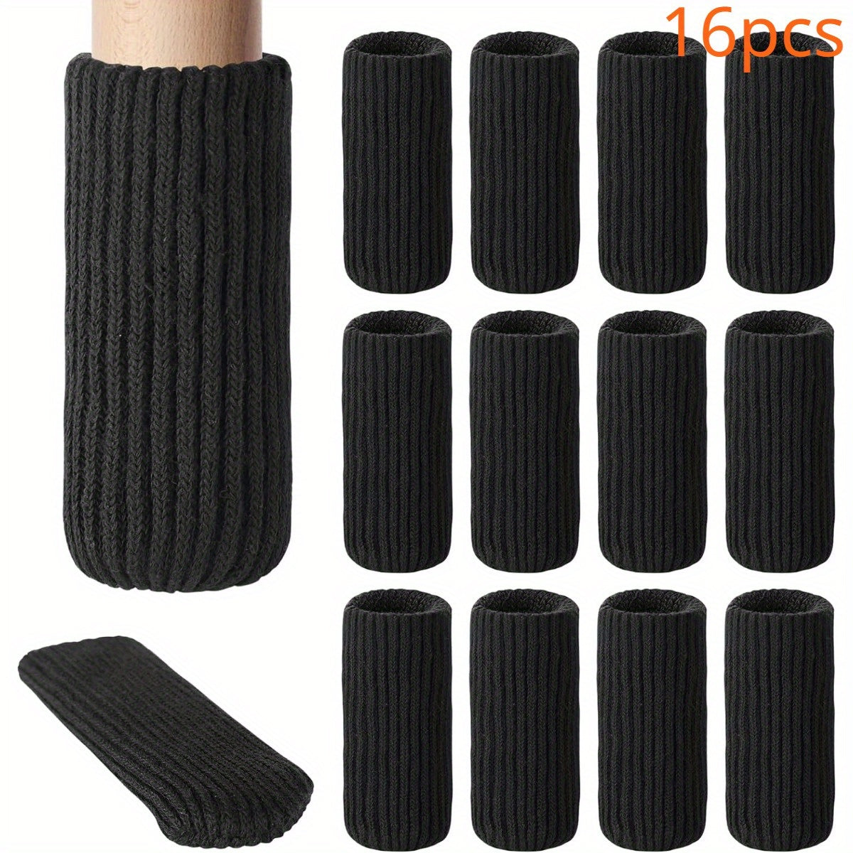 Chair Leg Socks Set of 16 24 or 40 High Elastic Knitted Floor Protectors