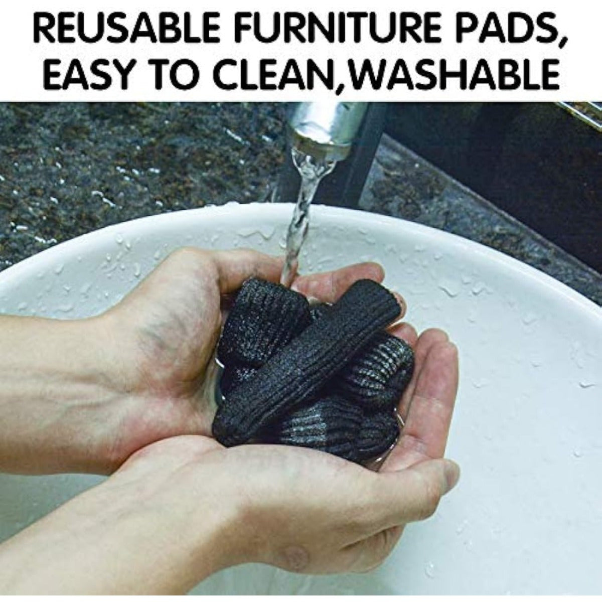 Protectores de patas para sillas para suelos de madera 16/24/40 Piezas Calcetines de punto de alta elasticidad